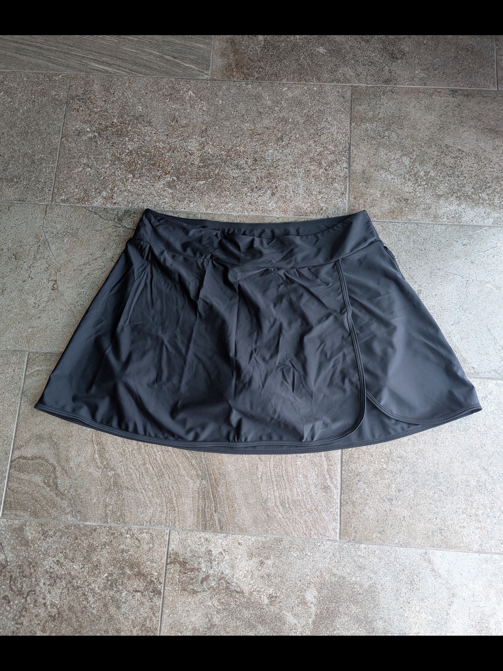Women’s Black Swim Skirt One-Piece Bottom
